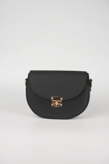 Kilit Detaylı kapaklı Çapraz Askılı Çanta