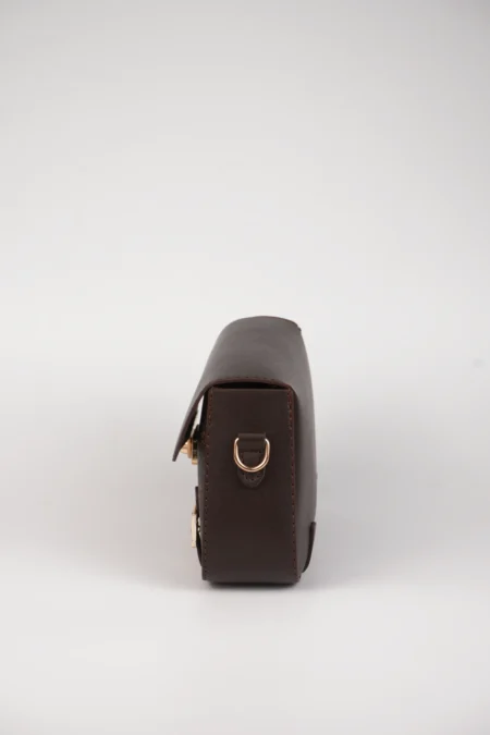 Monogram Desenli, Kilitli Askılı Omuz Çantası