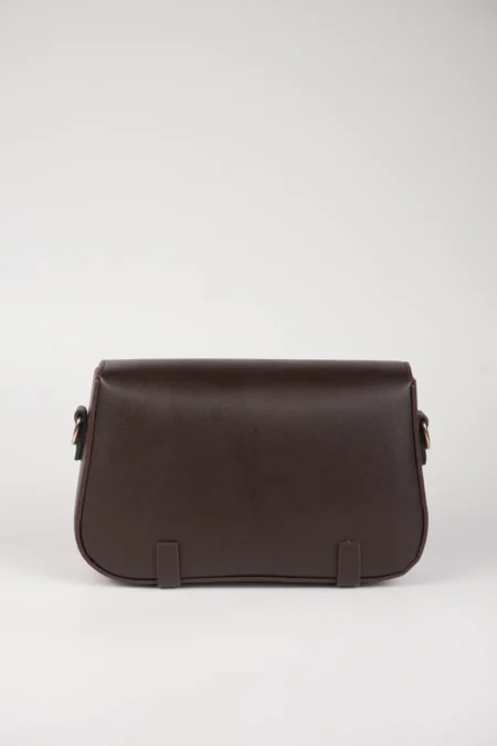 Monogram Desenli, Kilitli Askılı Omuz Çantası