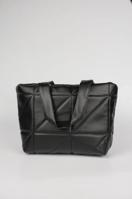 Kapitone Kabartmalı Puf Şişme El ve Omuz Askılı Çanta