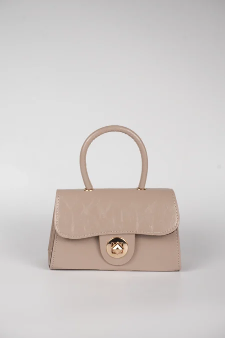 Rugan Gold Kilitli Zincirli El Kol ve Omuz Çantası