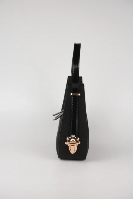 Süet Baget Çift Yön Fermuarlı Özel Kilit Askılı El Kol  Çantası