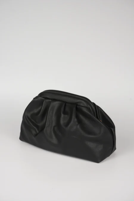 Kadın Burs Kapamalı Parlak Suni Deri Omuz Askılı Çanta