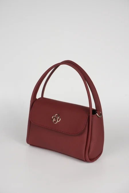 Modern Logo Detaylı Kapaklı Kadın El Kol ve Omuz Askılı Çantası