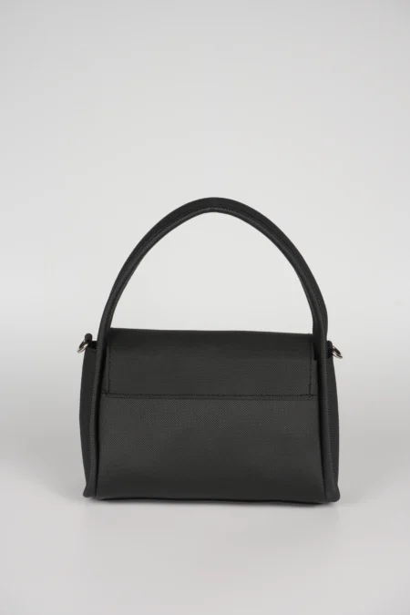 Modern Logo Detaylı Kapaklı Kadın El Kol ve Omuz Askılı Çantası