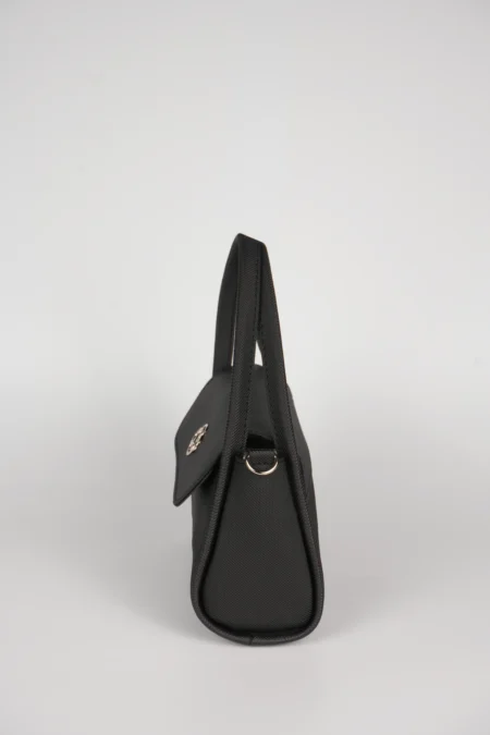 Modern Logo Detaylı Kapaklı Kadın El Kol ve Omuz Askılı Çantası