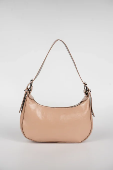 Rugan Deri Baget Fermuar Kapamalı Askılı El ve Kol Çantası