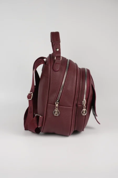 Kadın Kapaklı Fermuar Detaylı Çok Gözlü El ve Sırt Çantası